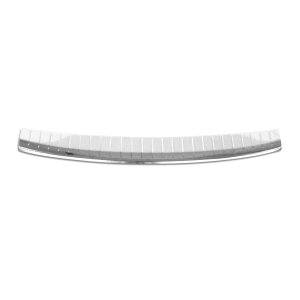 Kia Sportage Bumper Sill Cover - Rear - Omac - Brushed Silver - '17-'19